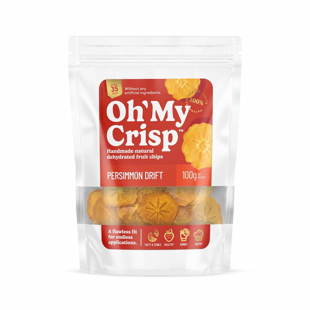 Dried persimmon chips