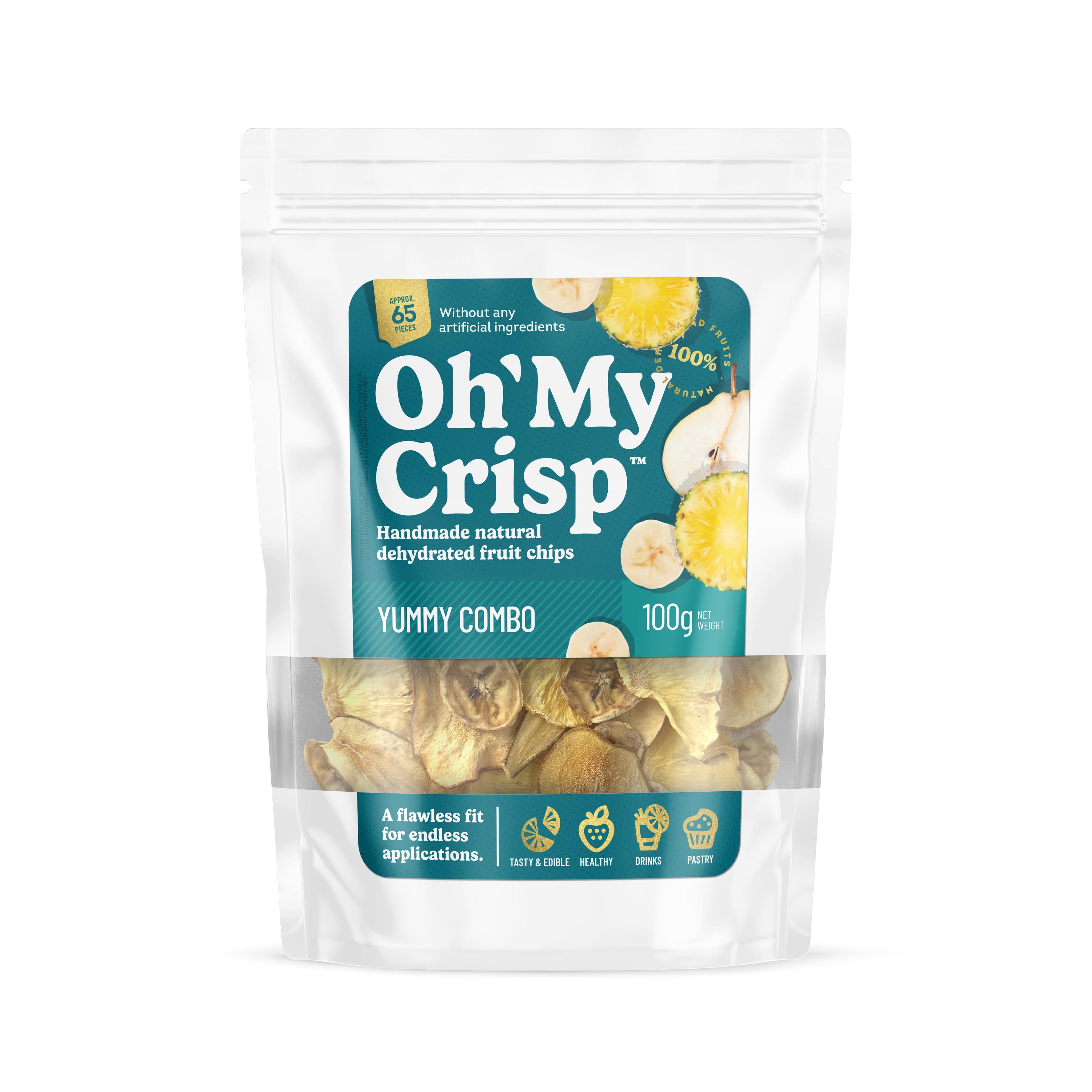 Banānu, ananasu, bumbieru čipsi